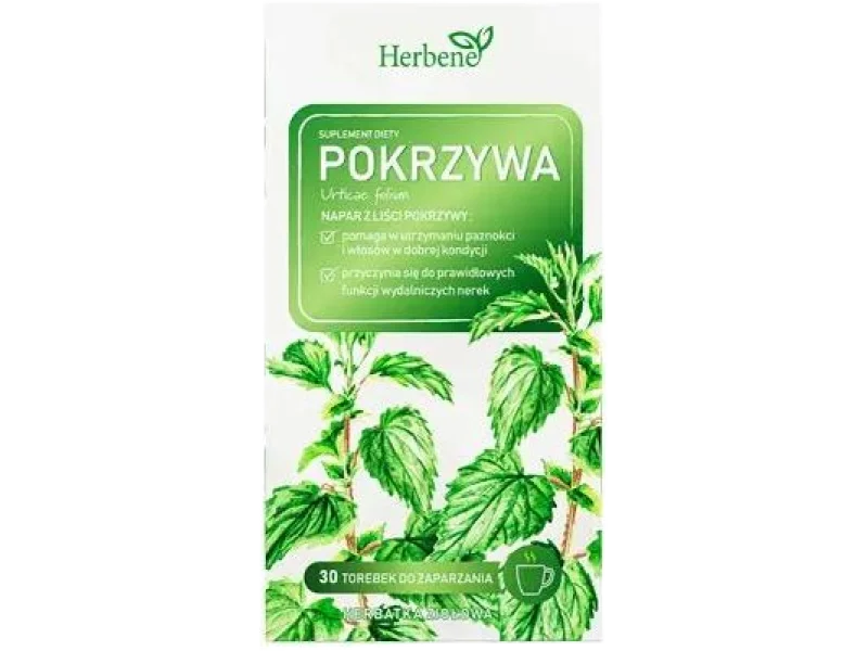 Herbene pokrzywa, saszetki, 30 saszet.
