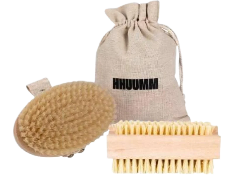 HHUUMM No.3 Szczotka do masażu ciała na sucho miękka, szczoteczka, 1 szt.