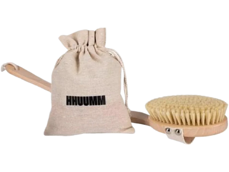 HHUUMM No.4 Szczotka do masażu ciała na sucho miękka, sprzęt medyczny, 1 szt.