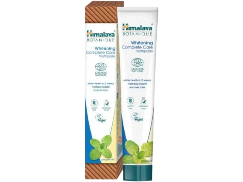 HIMALAYA Botanique Kompletna Ochrona Wybielająca pasta do zębów z miętą pieprzową, 75 ml