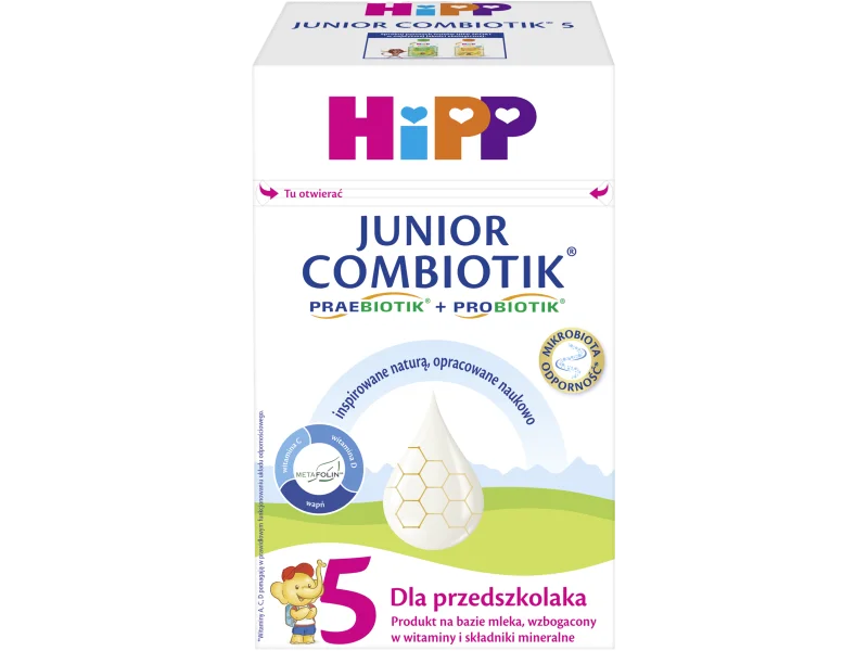 HiPP 5 Junior Combiotik produkt na bazie mleka dla przedszkolaka, proszek, 550 g