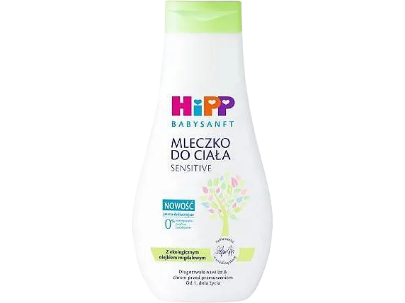 HiPP Babysanft Sensitive Pielęgnacyjne mleczko do ciała, 350 ml