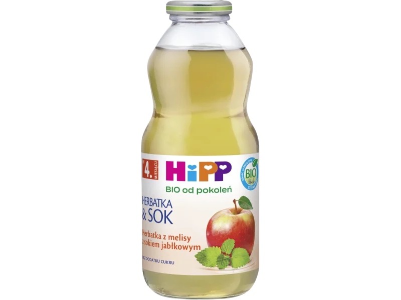 HiPP BIO Herbatka & Sok herbatka z melisy z sokiem jabłkowym, herbata, 500 ml