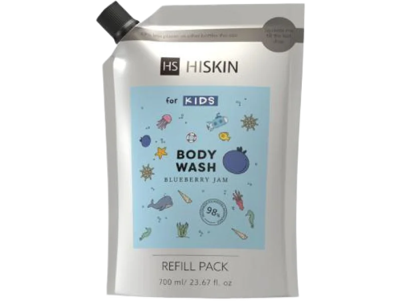 HISKIN Kids Body Wash Blueberry Jam blue, żel, 700 ml