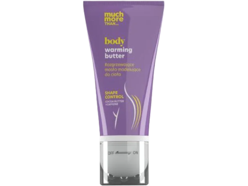 HISKIN Much More Warming Butter rozgrzewające masło modelujące do ciała masło kakaowe i kofeina, 170 ml