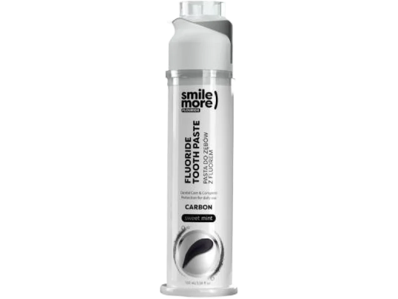 Hiskin Smile More rewitalizująca szkliwo pasta do zębów węgiel i słodka mięta, 100 ml