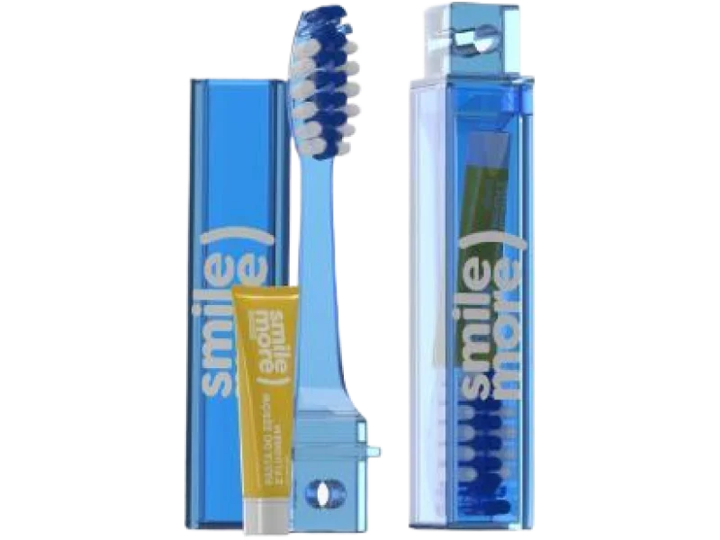 Hiskin szczoteczka z pastą do zębów Travel Set, zestaw, 1 szt.