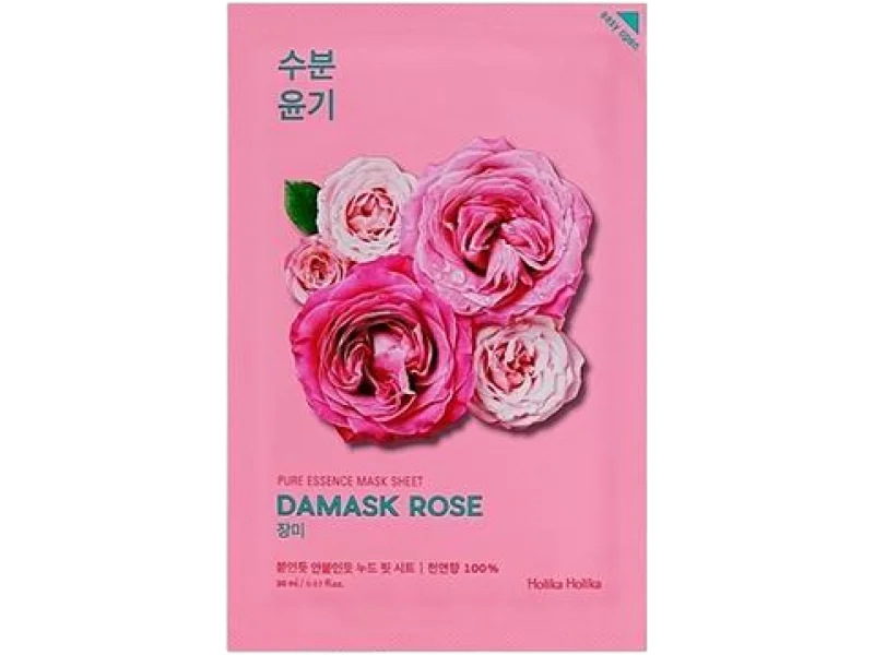 HOLIKA HOLIKA Pure Essence Mask Sheet damask rose, maska, 23 ml