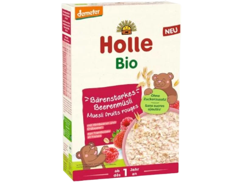 HOLLE Bio Kaszka Musli Malina Truskawka, proszek, 200 g