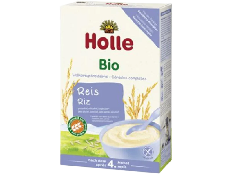 Holle Bio ryżowa pełnoziarnista po 4. miesiącu, kaszka, 250 g