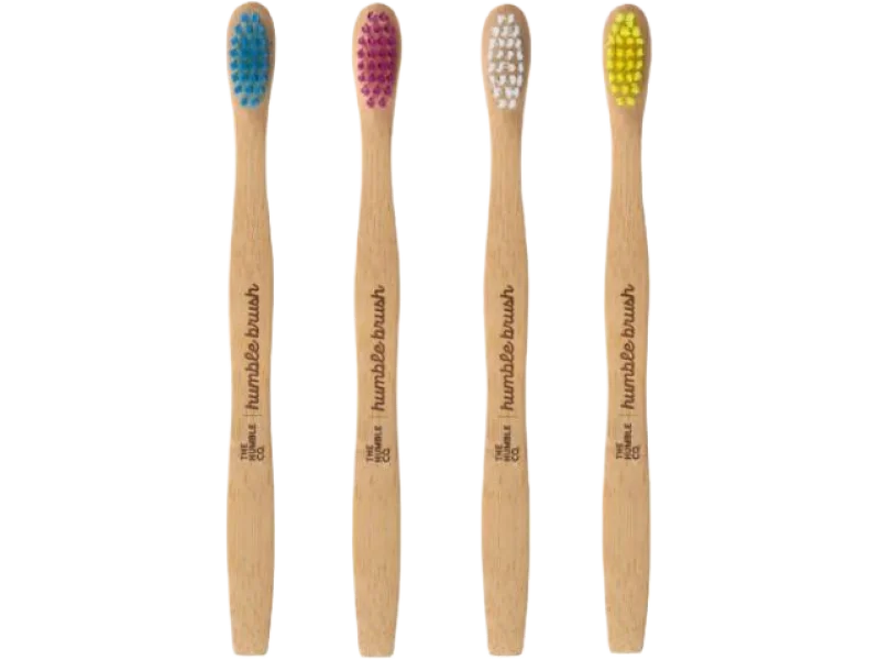 HUMBLE BRUSH Kids Bambusowa szczoteczka do zębów dla dzieci MIX, sprzęt medyczny, 1 szt.