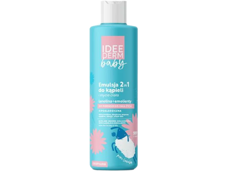 IDEE DERM Baby Emulsja 2w1 do kąpieli i mycia ciała, 400 ml