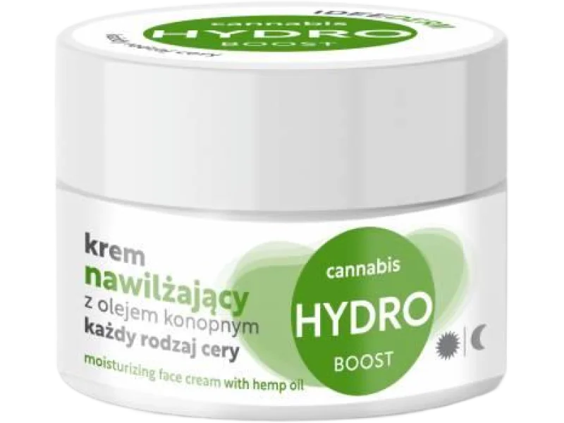 IDEE DERM Krem Nawilżający Z Olejem Konopnym, 50 ml