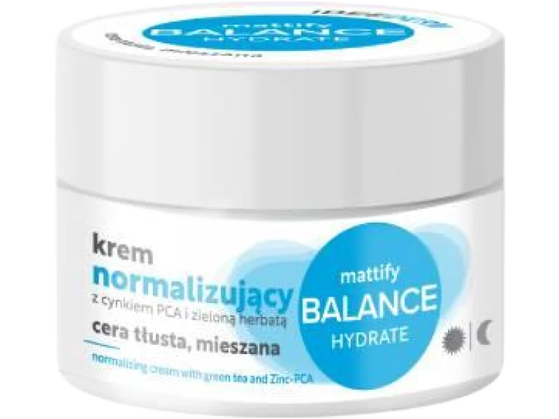 Idee Derm normalizujący z cynkiem PCA i zieloną herbatą, krem, 50 ml