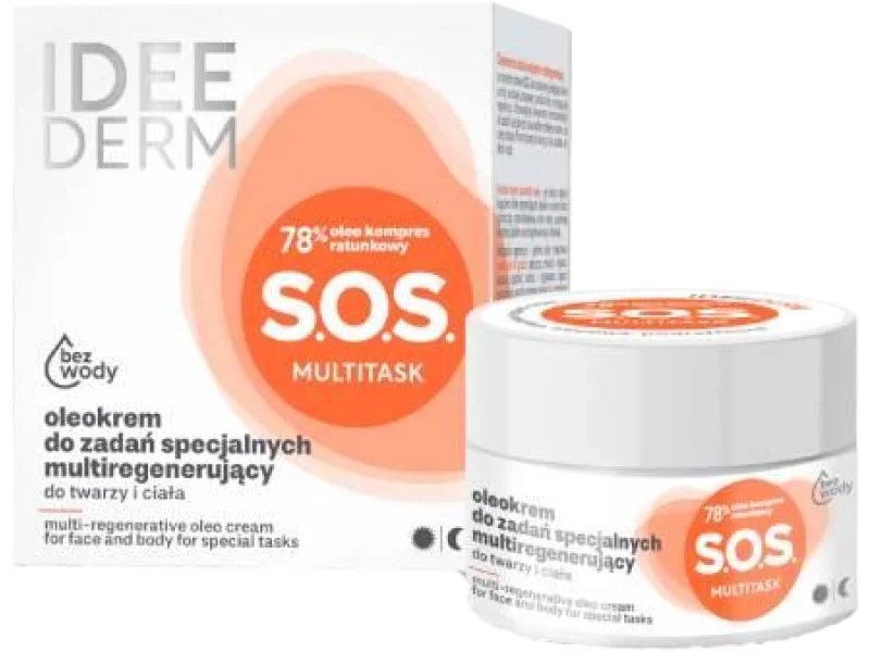 IDEE DERM Oleokrem do zadań specjalnych multiregenerujący do twarzy i ciała, 50 ml