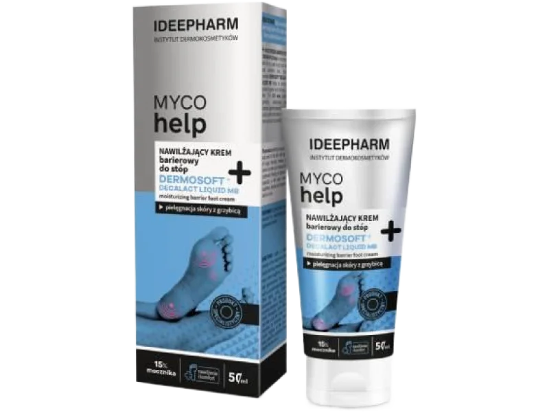 Ideepharm Myco Help Nawilżający krem barierowy do stóp, 50 ml