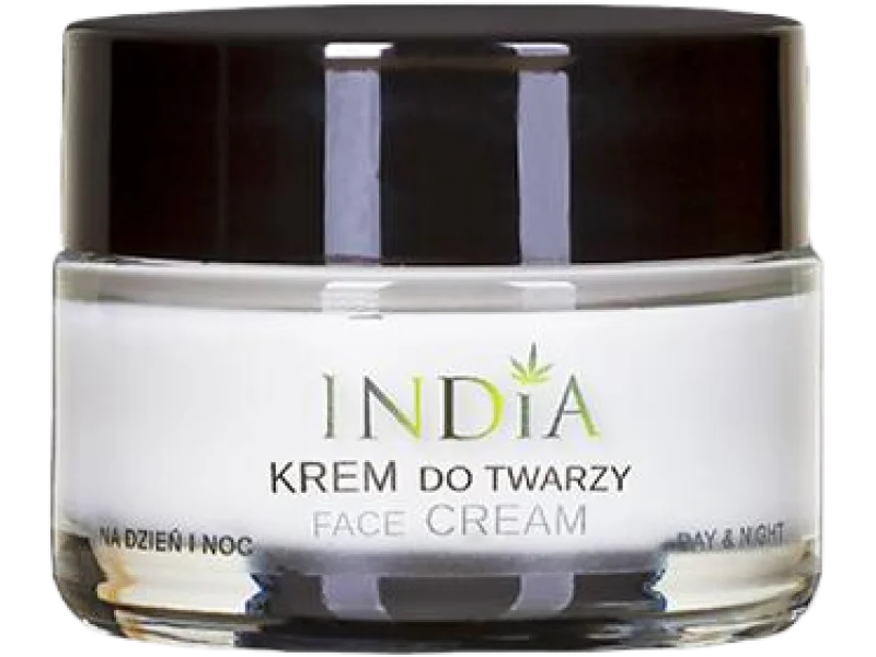 India krem do twarzy z olejem z konopi, 50 ml