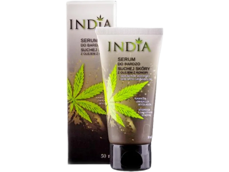 INDIA Serum z olejkiem z konopi do bardzo suchej skóry, 50 ml