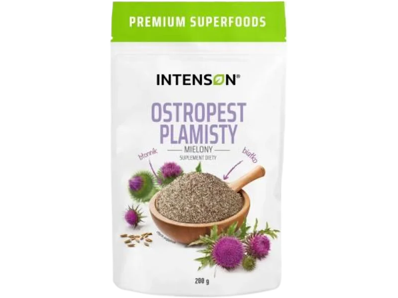 Intenson Ostropest Plamisty mielony, proszek, 500 g