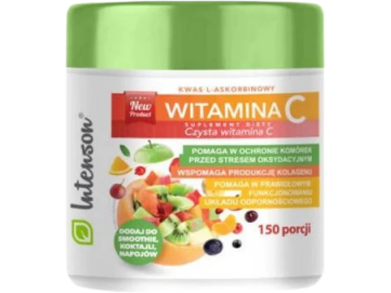 INTENSON Witamina C (kwas L-askorbinowy), proszek, 1000 mg, 150 g