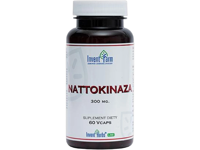 Invent Farm Nattokinaza, kapsułki, 300 mg, 60 kaps.
