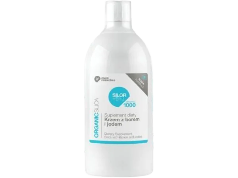 INVEX REMEDIES Silor+B+J Krzem Z Borem I Jodem Organic, płyn, 500 ml