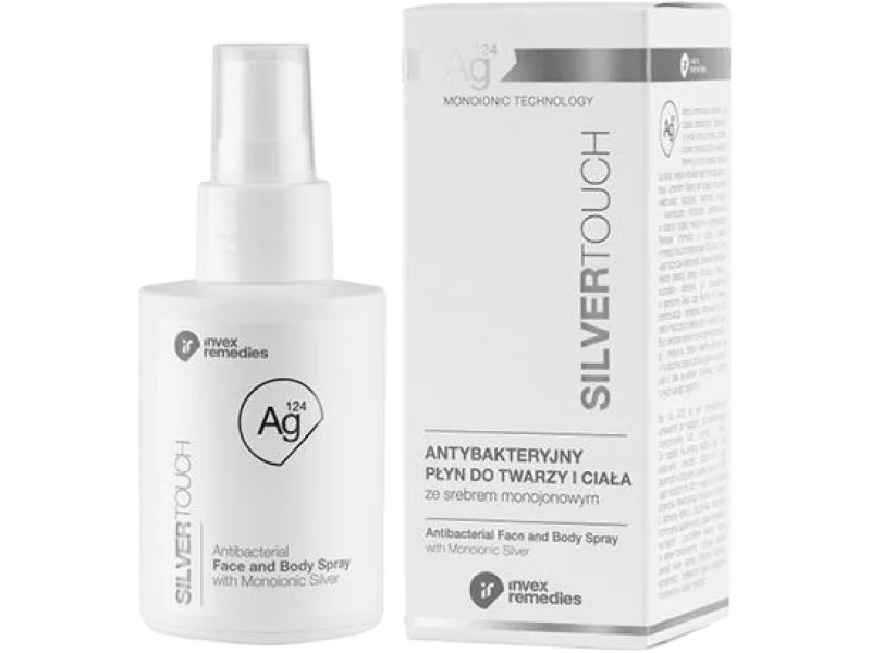 Invex Remedies Silver Touch Ag 124 antybakteryjny płyn do twarzy i ciała ze srebrem monojonowym, 200 ml