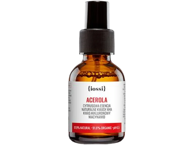 Iossi Acerola – cytrusowa esencja z kwasami AHA, kwasem hialuronowym i niacynamidem, płyn, 200 ml