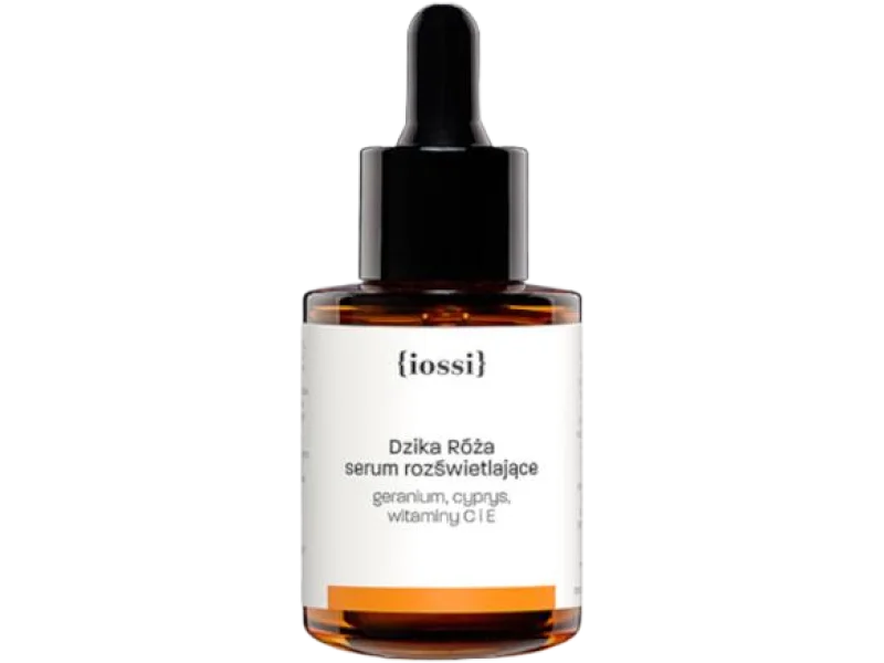 Iossi dzika róża serum rozświetlające geranium, cyprys, witaminy C i E, 10 ml