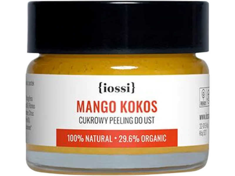 Iossi mango kokos cukrowy peeling do ust, 15 ml