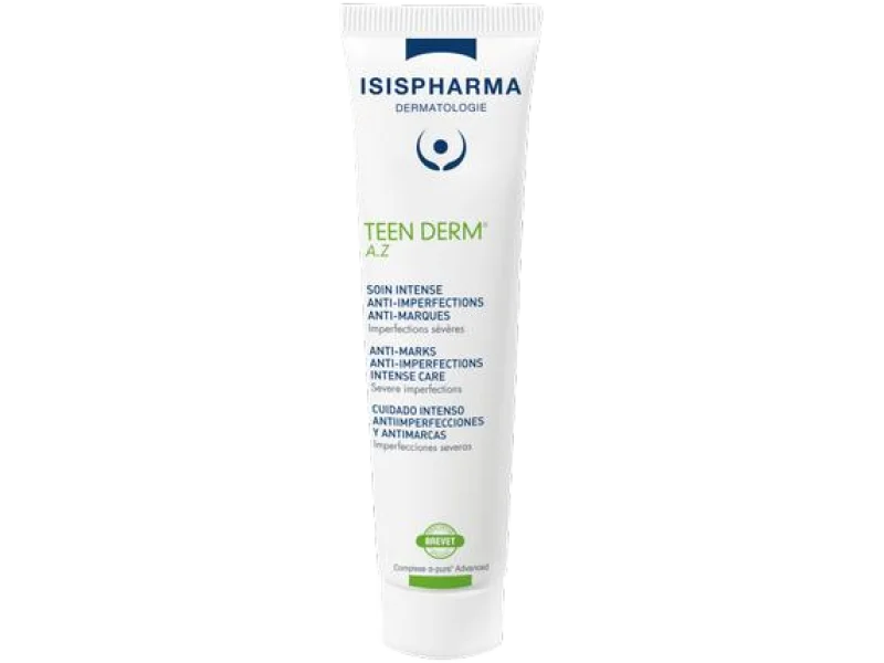 ISISPHARMA TEEN DERM AZ Intensywna pielęgnacja przeciw niedoskonałościom i śladom, krem, 15%, 30 ml