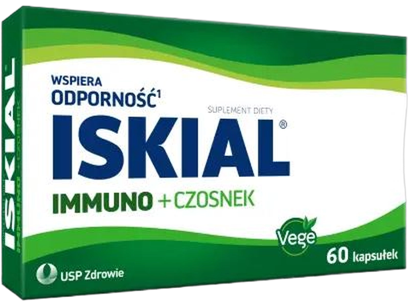 Iskial Immuno + czosnek, kapsułki, 60 kaps.