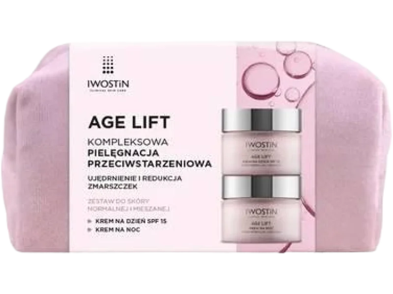 IWOSTIN Age Lift Zestaw kosmetyków do skóry normalnej i mieszanej Krem na dzień SPF 15 + Krem na noc, 100 ml
