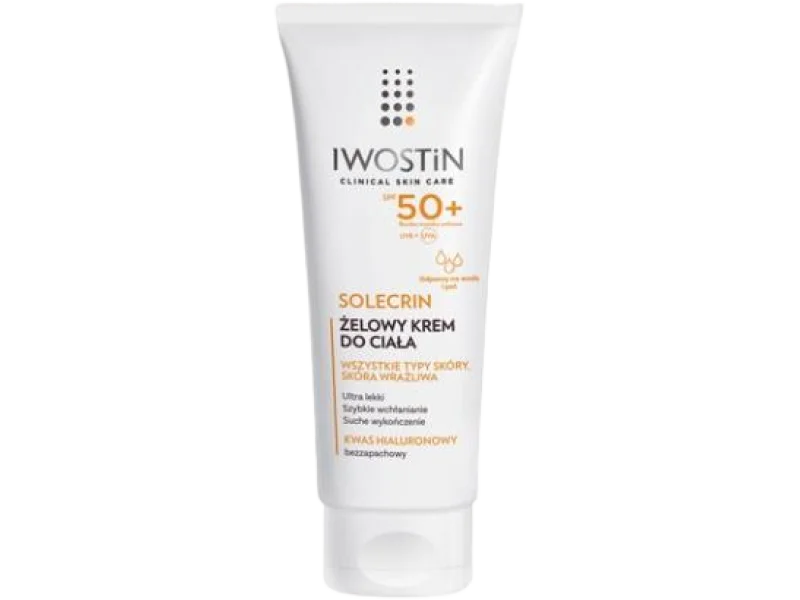 IWOSTIN SOLECRIN Żelowy krem do ciała SPF50+, 200 ml