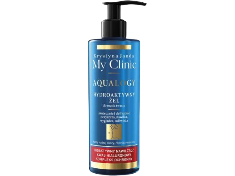 JANDA MyClinic Aqualogy Hydroaktywny żel do mycia twarzy, 400 ml