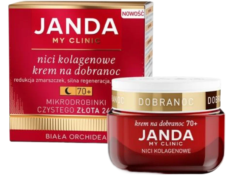 JANDA Nici kolagenowe krem do twarzy na dobranoc 70+, 50 ml