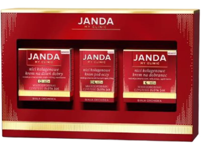 JANDA Zestaw My Clinic Nici kolagenowe 60+, krem, 50ml + 50ml + 15ml ml