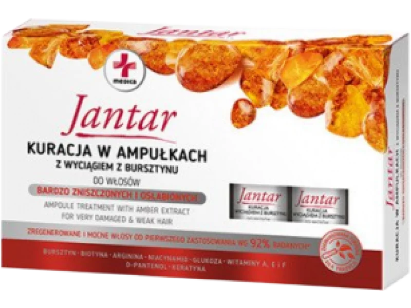 JANTAR MEDICA Kuracja z wyciągiem z bursztynu, ampułki, 5 x 5 ml