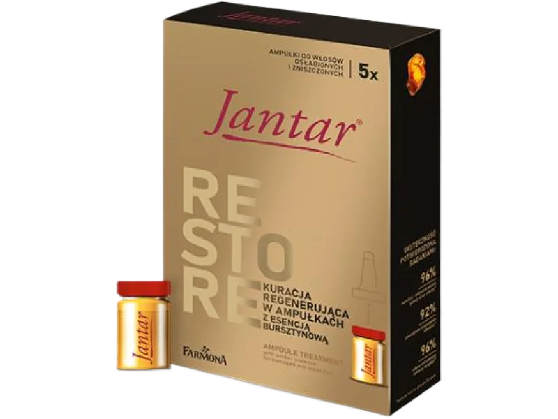 JANTAR Restore kuracja regenerująca z esencją bursztynową, ampułki, 25 ml