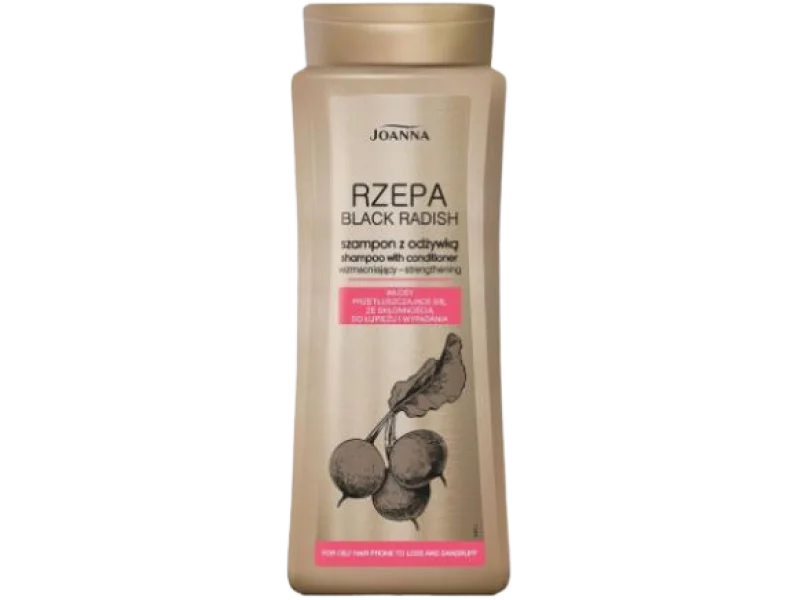 JOANNA Rzepa Wzmacniający szampon z odżywką do włosów przetłuszczających się, ze skłonnością do łupieżu i wypadania, 400 ml