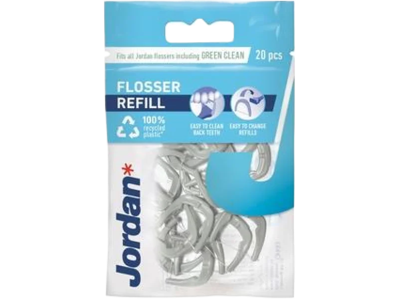 JORDAN Flosser Refill wkłady do flossera, wymienne wkłady, 20 szt.