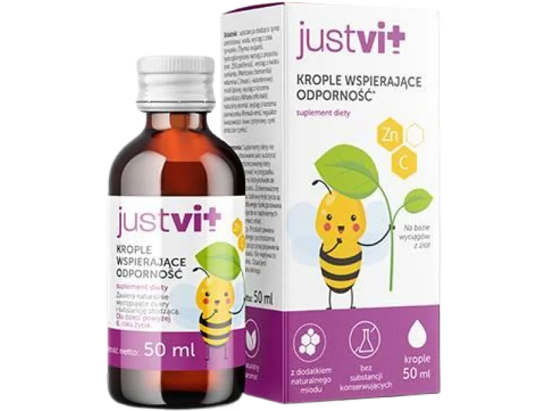 JUSTVIT krople wspierające odporność, 50 ml