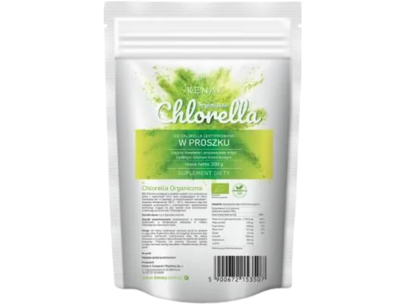 KENAY Chlorella organiczna, proszek, 200 g