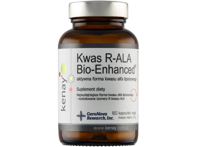 Kenay Kwas R-ala Bio-Enhanced, kapsułki, 150 mg, 60 kaps.