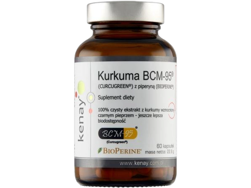 KenayAG Kurkuma BCM-95 z piperyną, kapsułki, 60 kaps.