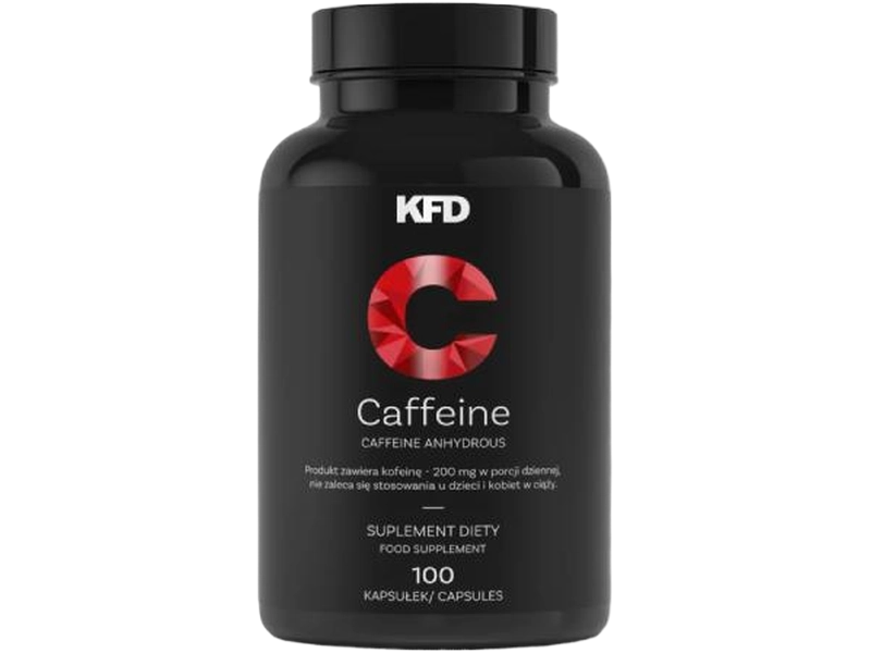 KFD Caffeine, kapsułki, 200 mg, 100 kaps.
