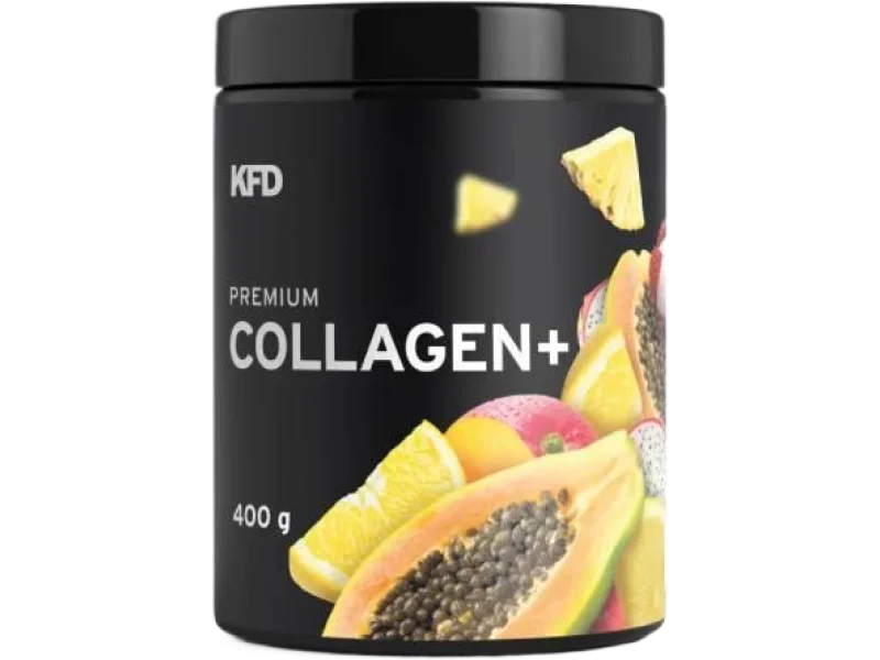 KFD Premium Collagen Plus o smaku owoców tropikalnych, proszek, 400 g