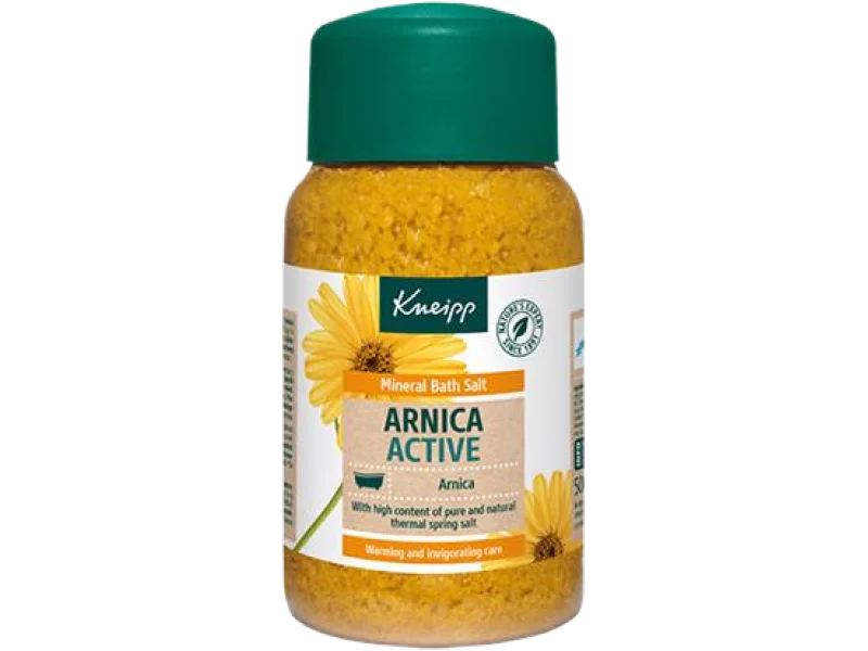 Kneipp Arnica Active kryształki do kąpieli z soli mineralnej, sól lecznicza, 500 g