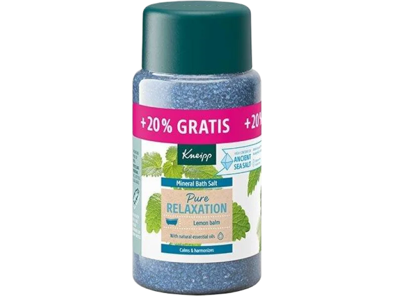 Kneipp Kryształki do kąpieli z soli mineralnej Pure Relaxation melisa, sól, 600 g