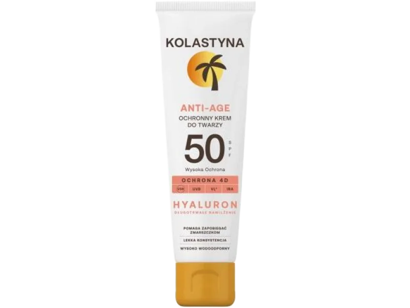 KOLASTYNA Hyaluron Anti-Age Krem do twarzy SPF 50, 50 ml